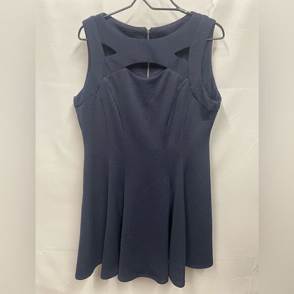Gabby Style Navy Skater Dress - Picture 1 of 4